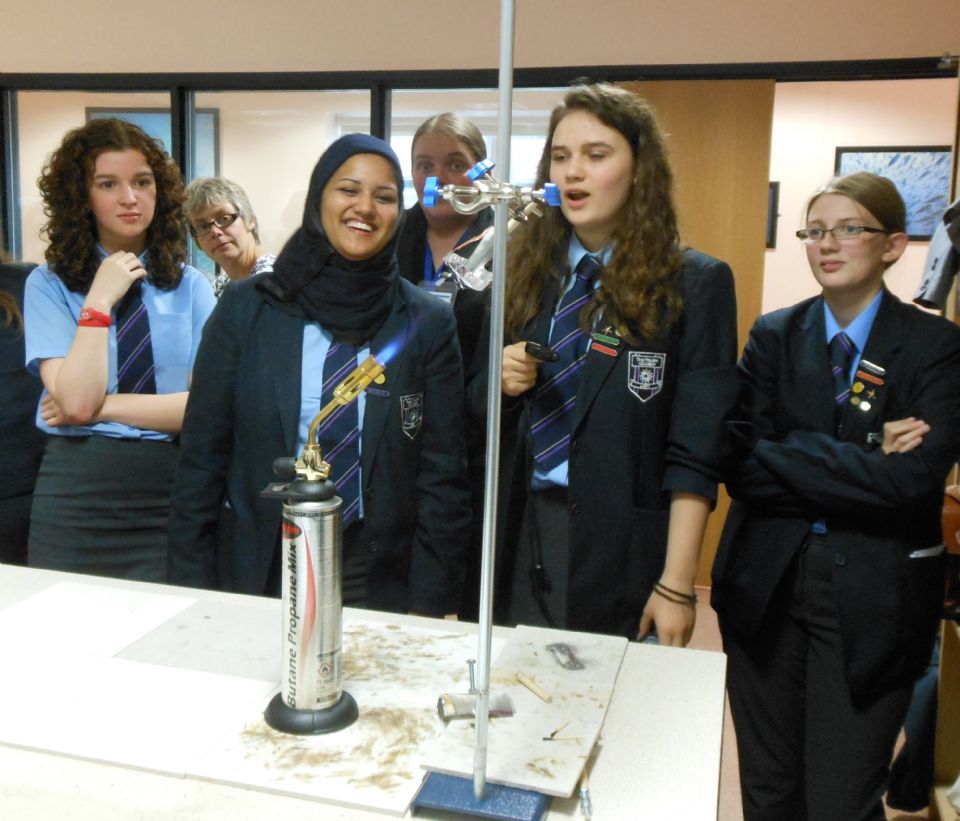 The Priory Academy LSST Physics girls take on a Space Age challenge